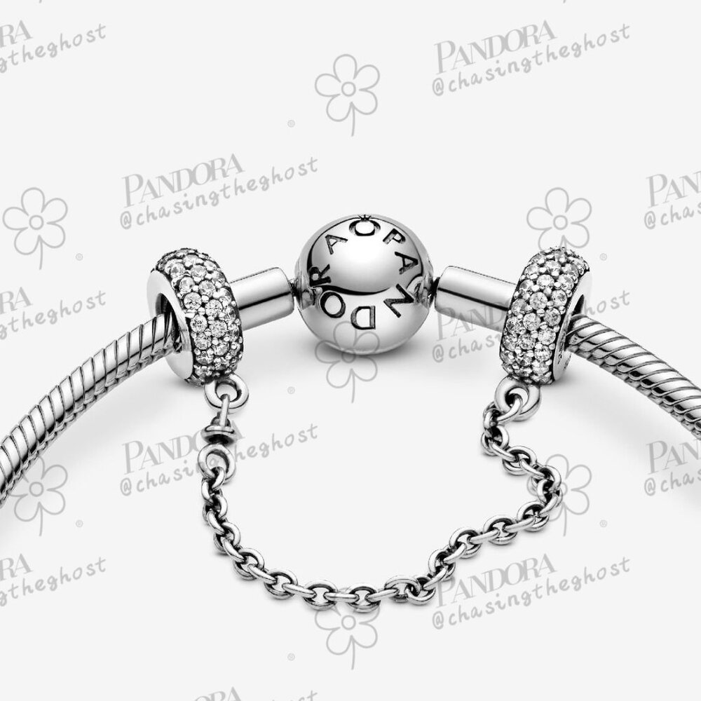 Pandora Sparkling Pavé Safety Chain Charm - Picture 3 of 4